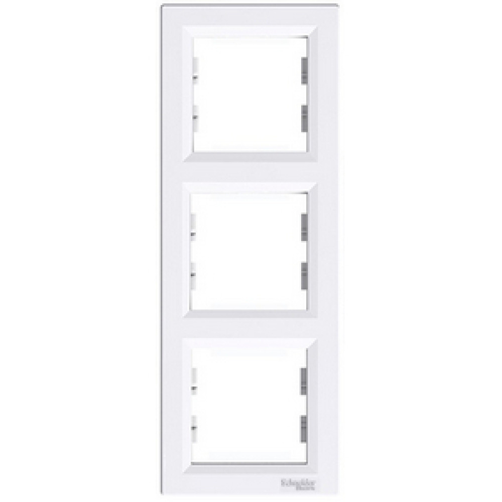 Рамка потрійна Schneider Electric Asfora вертикальна Біла EPH5810321